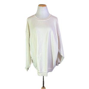 Daily Drills Unisex XS/S Cream French Terry Sweatshirt